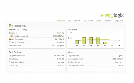 screenshot of EnergyLogix Enterprise
